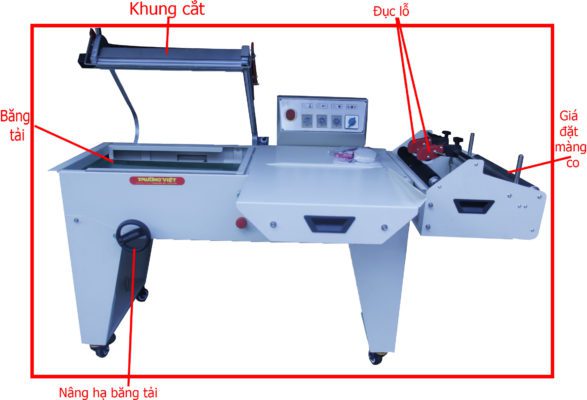 Cấu tạo máy cắt màng co khí nén