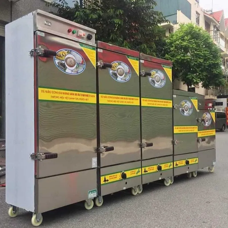 Kinh nghiệm mua tủ nấu cơm công nghiệp cũ: rẻ, bền, tốt