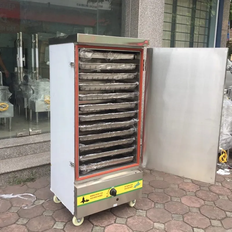 Điện máy Trường Việt - cơ sở mua tủ nấu cơm công nghiệp 12 khay dùng gas uy tín